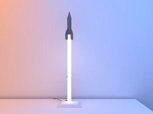 table lamp rocket 3D Model