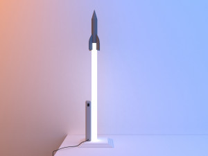 table lamp rocket Model 3D