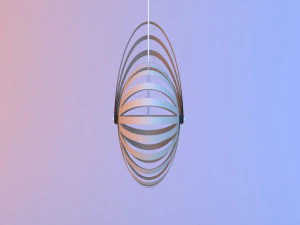 seashell wood lamp 3D Model