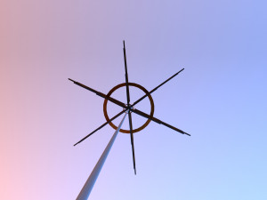 flower wood lamp Model 3D