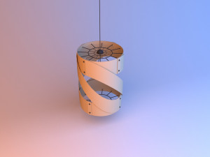 spiral paper lamp 3D Model