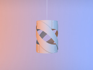 spiral paper lamp 3D Model