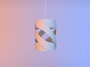 spiral paper lamp 3D Model