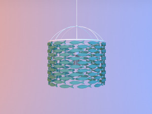 shoal of fishes lamp 3D 모델