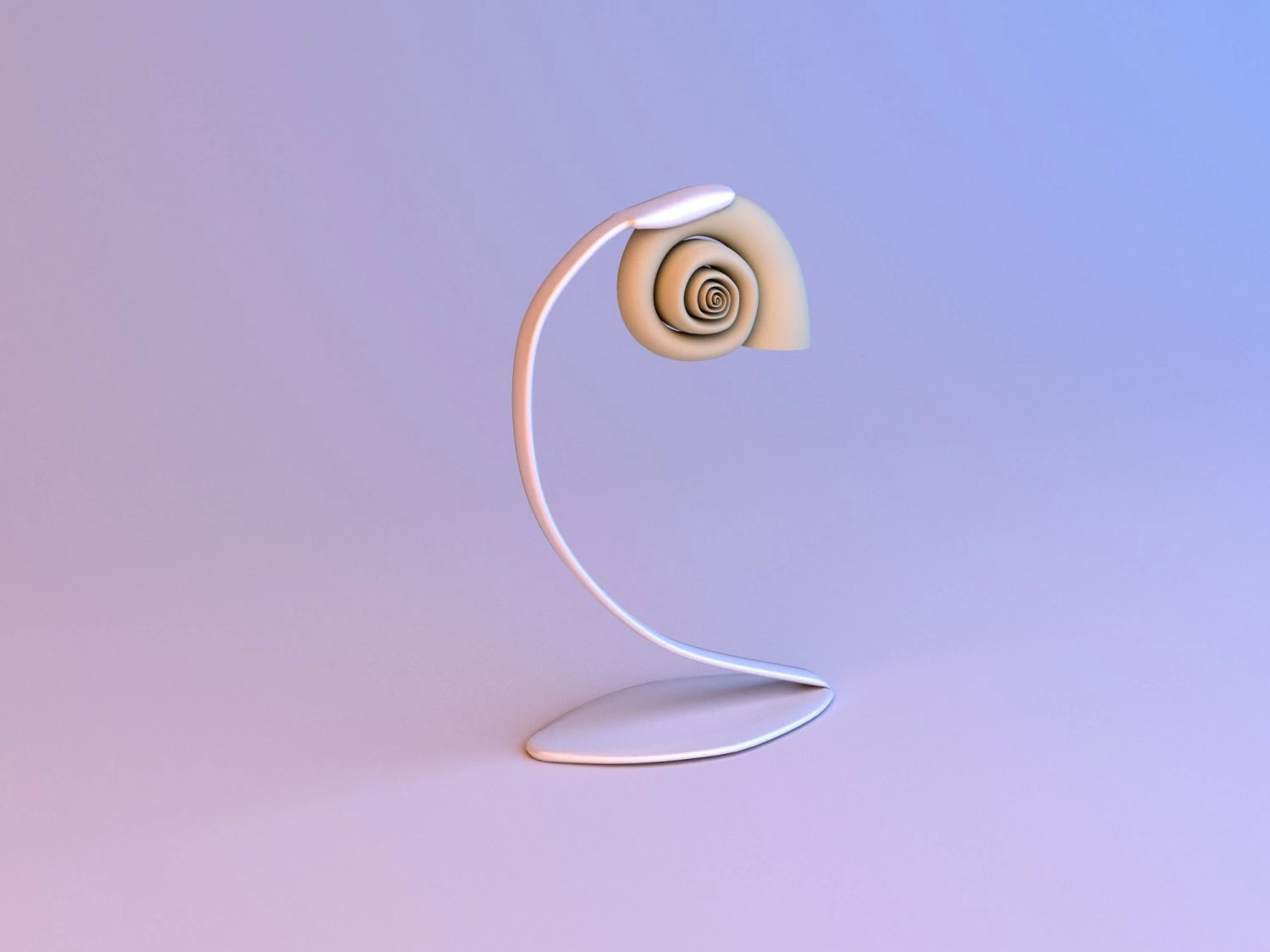 seashell unique lamp 3D Model .c4d .max .obj .3ds .fbx .stl .blend 