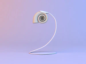 seashell unique lamp 3D Model