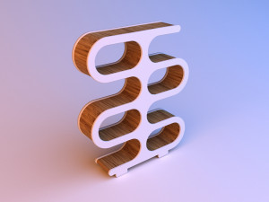 wood library cupboard 3D Model