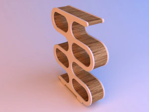 wood library cupboard 3D Model