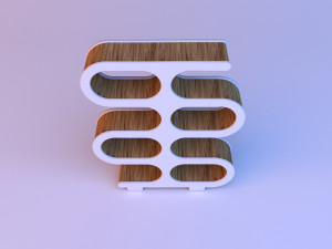 wood library cupboard Modelo 3D