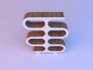 wood library cupboard 3D Model