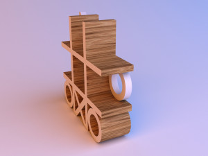 tic tac toe cupboard shelves 3D Модель