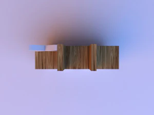 tic tac toe cupboard shelves 3D Model
