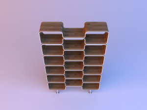 cupboard with cells and shelves Modelo 3D