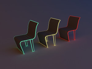 scifi futuristic loft chair 3D Model