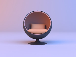 awesome sphere chair 3D-Modell