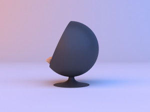 awesome sphere chair 3D-Modell