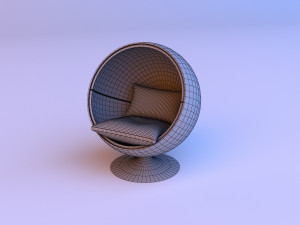 awesome sphere chair 3D-Modell