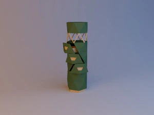 Kristallen toren opbergdoos 3D Model