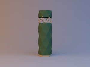 crystal tower storage box Modello 3D