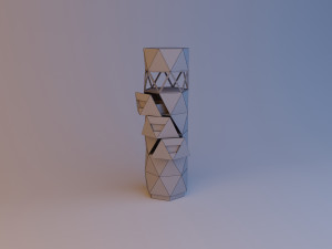 crystal tower storage box Modello 3D