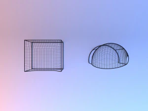 grid metal chair 3D Model