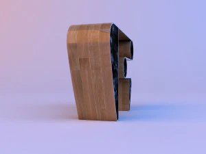 kandinsky console wood 3D Model