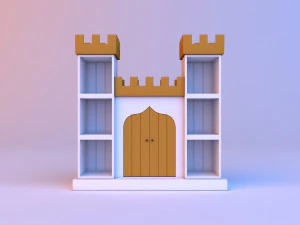 estante infantil Modelo 3D