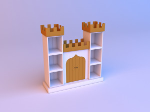 childrens bookshelf Modelo 3D