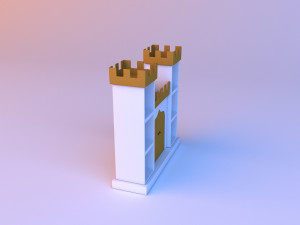 childrens bookshelf Modelo 3D