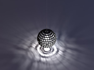 plywood pendant lamp Modelo 3D