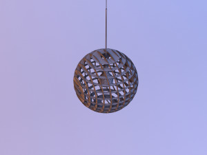 plywood pendant lamp Modelo 3D