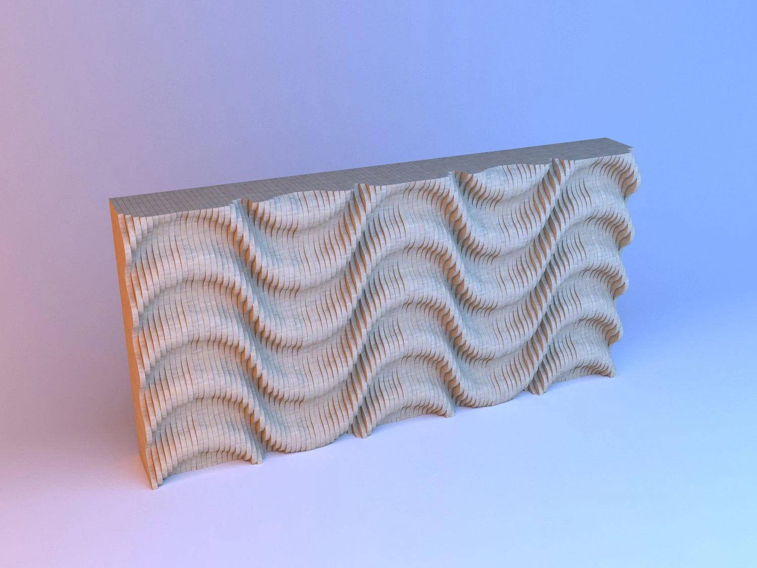 parametrisch muurhout 3D Model .c4d .max .obj .3ds .fbx .stl .blend 