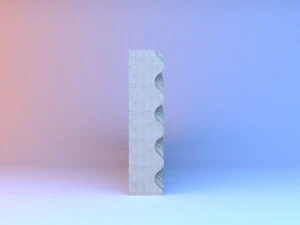 parametrisch muurhout 3D Model