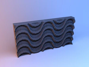 parametrisch muurhout 3D Model