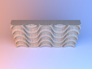 parametric wall wood 3D Модель