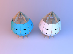 cabinet cardboard Modelo 3D
