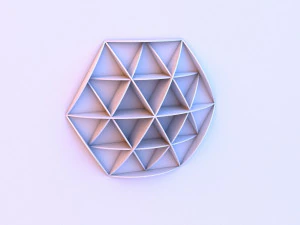 настінна полиця з картону 3D Модель