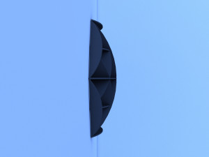 wall shelf of cardboard Modelo 3D