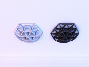 wall shelf of cardboard Modelo 3D