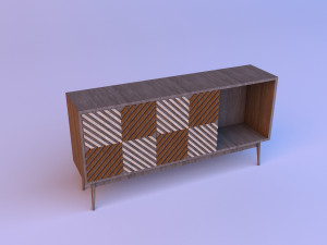 wood sideboard 3D Model