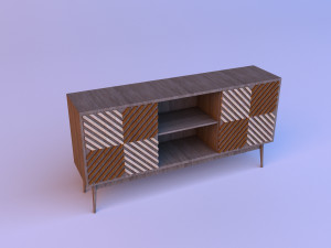 wood sideboard 3D Model