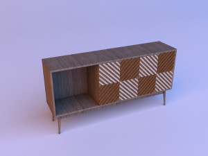 wood sideboard 3D Model