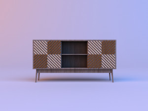 wood sideboard 3D Model