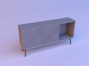 wood sideboard 3D Model