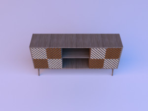 wood sideboard 3D Model