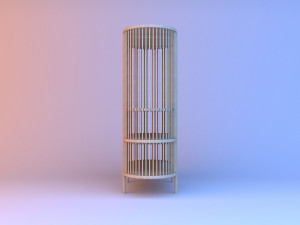 scandinavian shelving 3D मॉडल