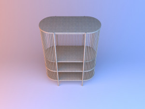 scandinavian shelving 3D मॉडल