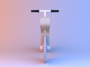 wooden balance bike 3D Модель