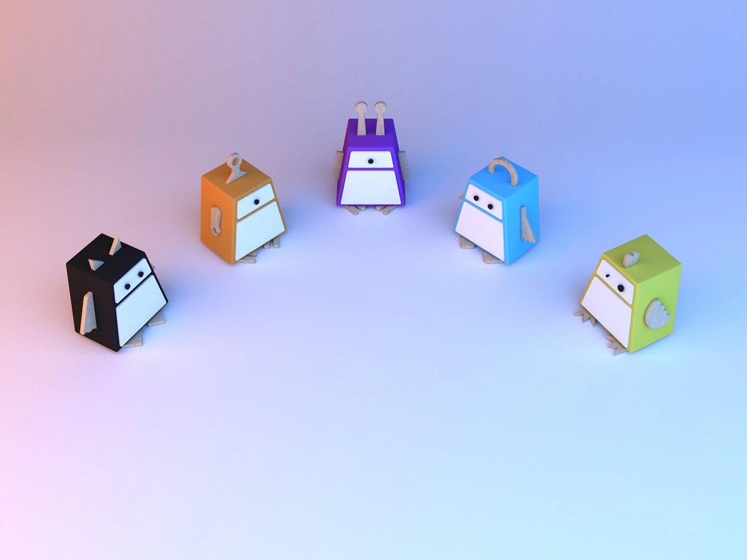 colorful furniture for children 3D Model .c4d .max .obj .3ds .fbx .stl .blend 