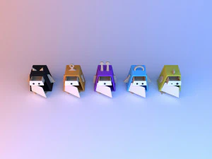 colorful furniture for children 3D Model